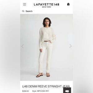 Lafayette 148 New York Straight Leg Jeans
